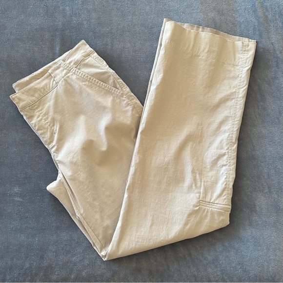 Athleta Wide Straight Leg Mid Rise Pants Size 12T - Picture 12 of 13